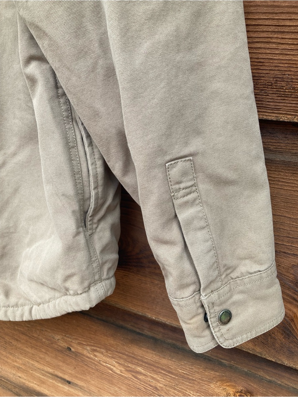 Fleece-Lined Tan Jacket - Picture 5 of 8